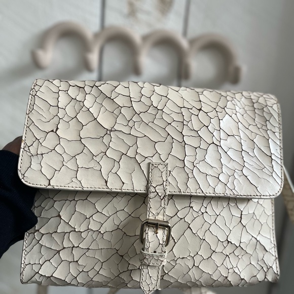 Club Monaco Cracked Leather Backpack - Picture 6 of 8